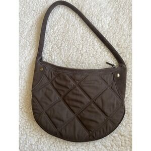 J Crew Quilted Purse Brown